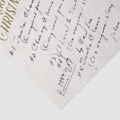 Papier Mousseline Notes de cours de la Chorale de Noël du Journal Ju (Détail)