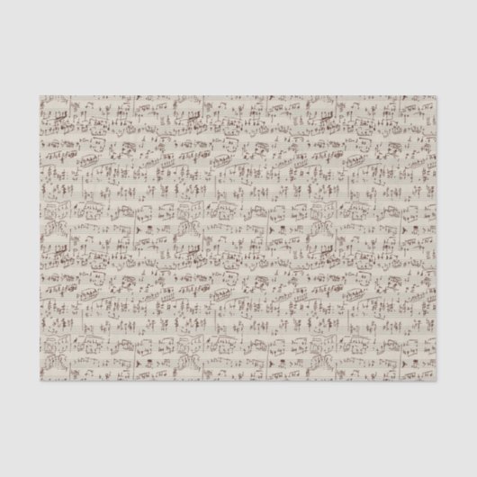 Papier Mousseline Notes de musique (Recto)