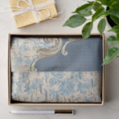 Papier Mousseline Notes de musique bleue Découpage d'organisation (Cadeau)