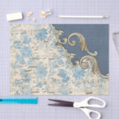 Papier Mousseline Notes de musique bleue Découpage d'organisation (Artisanat)