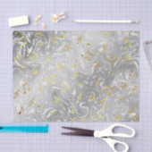 Papier Mousseline notes de musique élégantes motif (Artisanat)