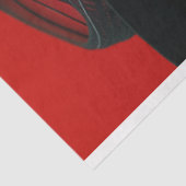 Papier Mousseline Notes de musique Red Black Women Découpage (Détail)