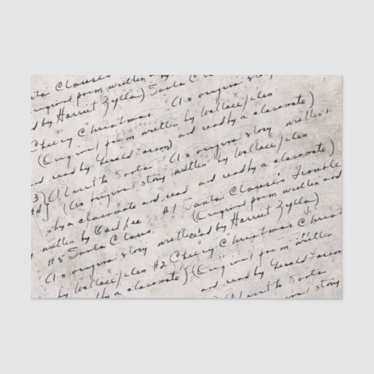 Papier Mousseline Notes d'un enseignant de musique au début des anné (Recto)