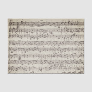Papier Mousseline Notes manuscrites vintages