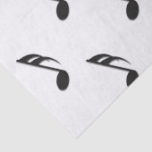 Papier Mousseline Notes musicales (Détail)