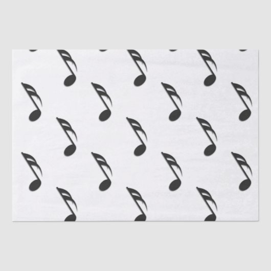 Papier Mousseline Notes musicales (Recto)