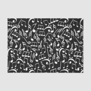 Papier Mousseline Notes musicales