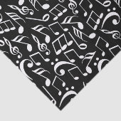 Papier Mousseline Notes musicales (Détail)