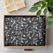 Papier Mousseline Notes musicales (Cadeau)