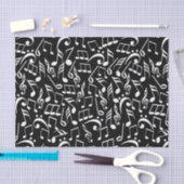 Papier Mousseline Notes musicales (Artisanat)