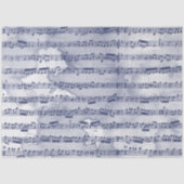 Papier Mousseline Notes musicales aquarelle (Recto)