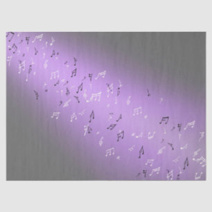 Papier Mousseline Notes musicales au clair de lune