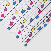 Papier Mousseline Notes musicales colorées (Détail)