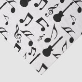 Papier Mousseline Notes musicales - Conception de la musique en feui (Détail)