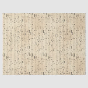 Papier Mousseline Notes musicales Feuille Musique sur la page de déc