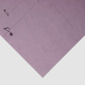 Papier Mousseline Notes musicales Ombre Mauve (Détail)