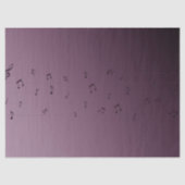 Papier Mousseline Notes musicales Ombre Mauve (Recto)