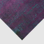 Papier Mousseline Notes musicales turquoises sur le dénouement viole (Détail)