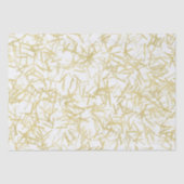 Papier Mousseline Notes musicales White Gold Confetti (Recto)