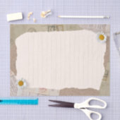 Papier Mousseline Notes Vintages Brown en beige (Artisanat)