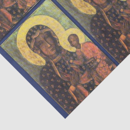 Papier Mousseline Notre Madame de Czestochowa (Détail)