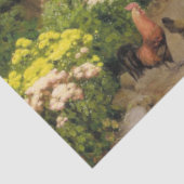 Papier Mousseline Nourrir les poules (par H.A. Brendekilde) (Détail)