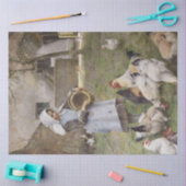 Papier Mousseline Nourrir les poulets (par Walter Frederick Osborne) (Artisanat)