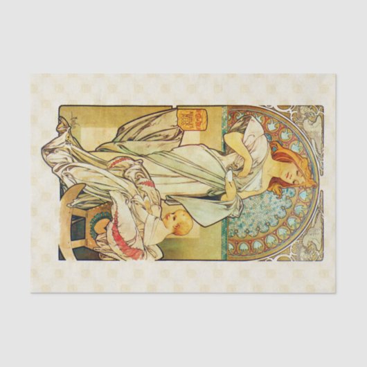 Papier Mousseline Nourriture 1898 d'Alfons Mucha pour des (Recto)