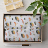 Papier Mousseline Nourriture japonaise :Sushi Motif (Cadeau)