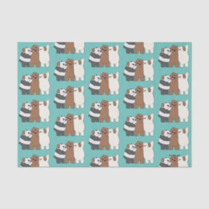 Papier Mousseline Nous, Groupe Ours Nus Hug