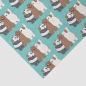 Papier Mousseline Nous, Groupe Ours Nus Hug (Détail)