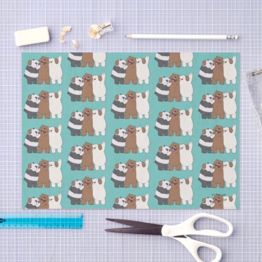 Papier Mousseline Nous, Groupe Ours Nus Hug (Artisanat)