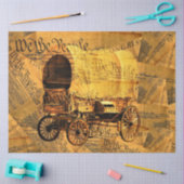 Papier Mousseline Nous La Constitution Populaire Couverte Wagon (Artisanat)