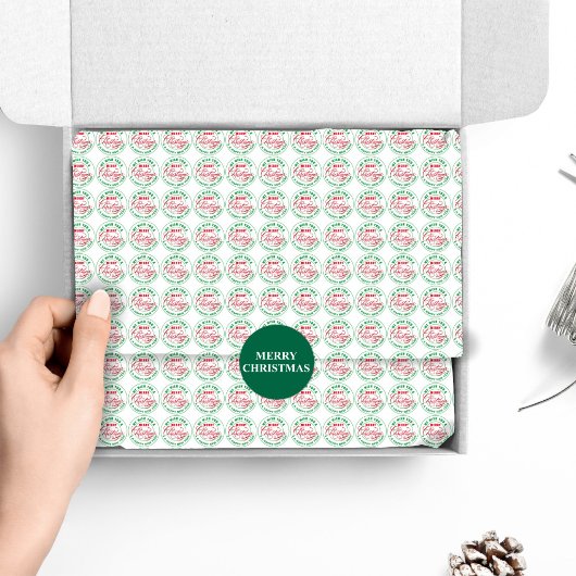 Papier Mousseline Nous Vous Souhaitons Un Joyeux Noël