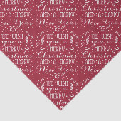 Papier Mousseline Nous Vous Souhaitons Un Joyeux Noël Et Une Bonne A (Détail)