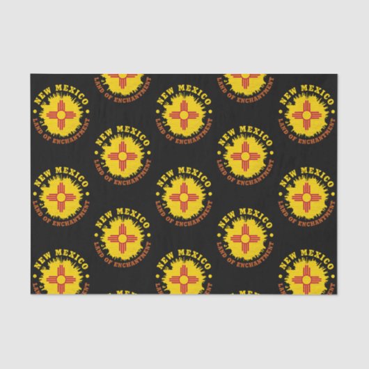 PAPIER MOUSSELINE NOUVEAU DRAPEAU D'ÉTAT DU MEXIQUE (Recto)