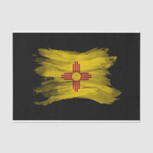 Papier Mousseline Nouveau-Mexique trait de pinceau de drapeau de l'É