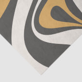 Papier Mousseline Nouveau Motif Abstrait Groove Retro (Détail)