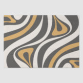 Papier Mousseline Nouveau Motif Abstrait Groove Retro (Recto)