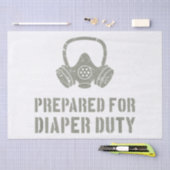 Papier Mousseline Nouveau Papa Préparé Pour Le Devoir De Baisse Drôl (Artisanat)