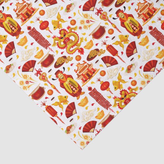 Papier Mousseline Nouvel an Chinois (Détail)