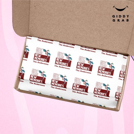 Papier Mousseline Nouvel An Nouveautés Dragon Cherry Red