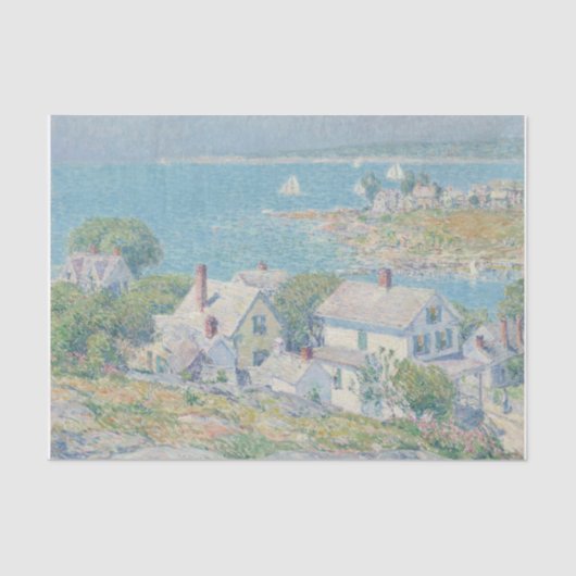 Papier Mousseline Nouvelle-Angleterre par Childe Hassam (Recto)