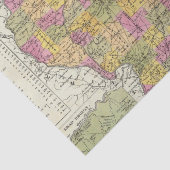 Papier Mousseline Nouvelle carte de l'Illinois (Détail)