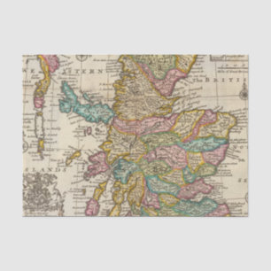 Papier Mousseline Nouvelle et correcte carte de l'Ecosse et des îles