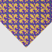 Papier Mousseline Nouvelle-Orléans Mardi Gras Fleur de Lis (Détail)