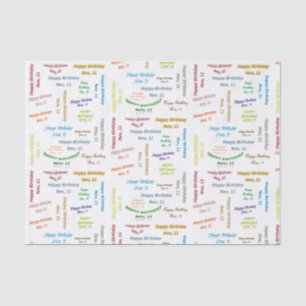 Papier Mousseline Novembre, 11 Anniversaire Tissue Paper