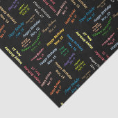 Papier Mousseline Novembre, 15 Anniversaire Tissue Paper (Détail)