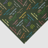 Papier Mousseline Novembre, 16 Anniversaire Tissue Paper (Détail)