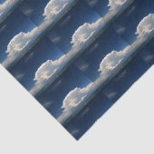 Papier Mousseline Nuage de Puffy blanc (Détail)